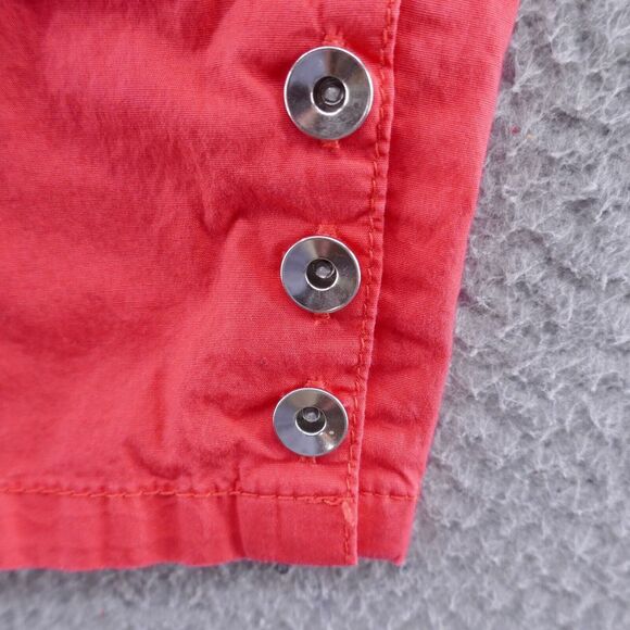 Chicos Womens Cropped Pants 1.5 Size 10 Coral‎ Red Comfort Waist Lightweight - Picture 7 of 16